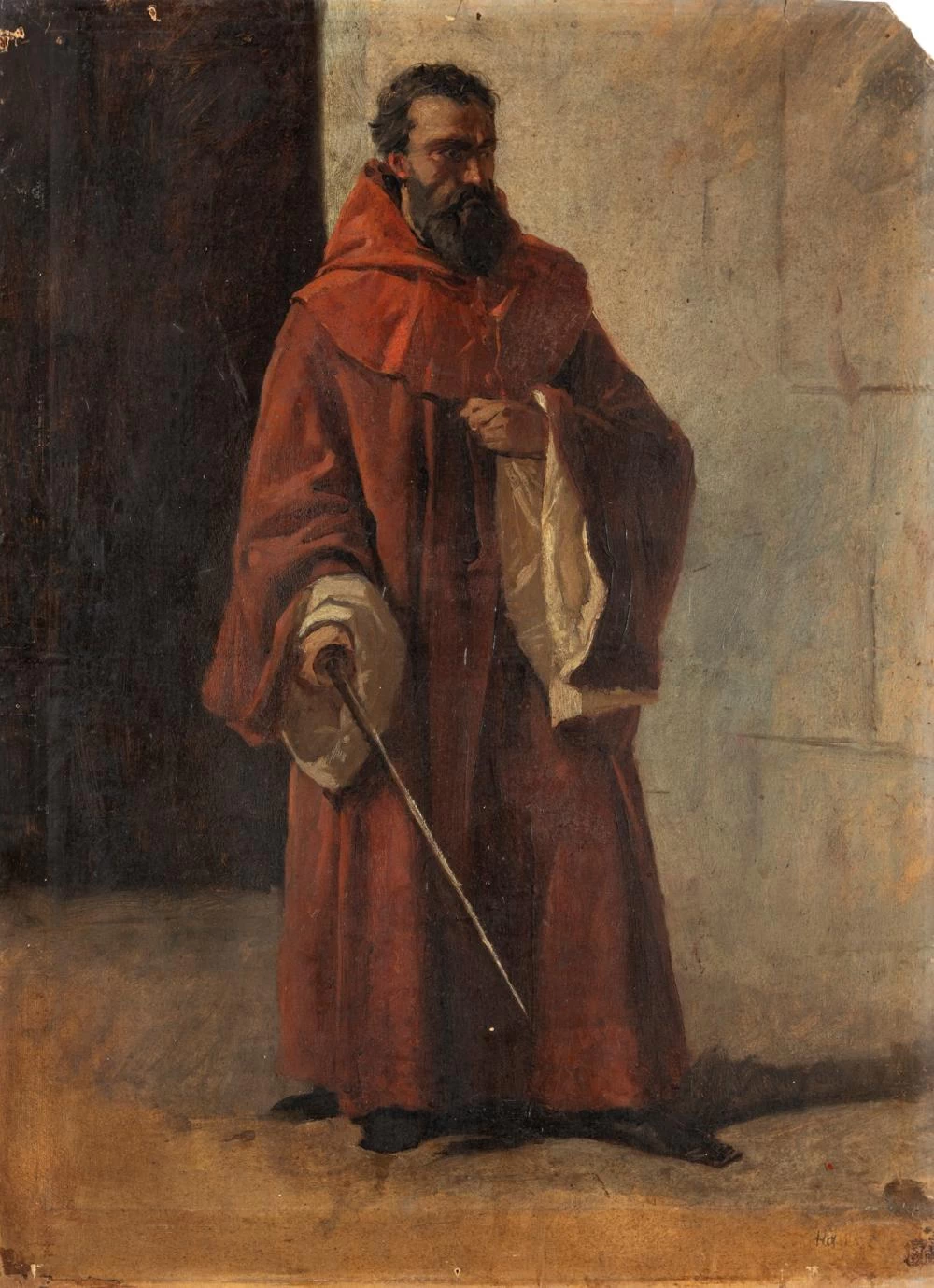 Studio di figura per scena storica